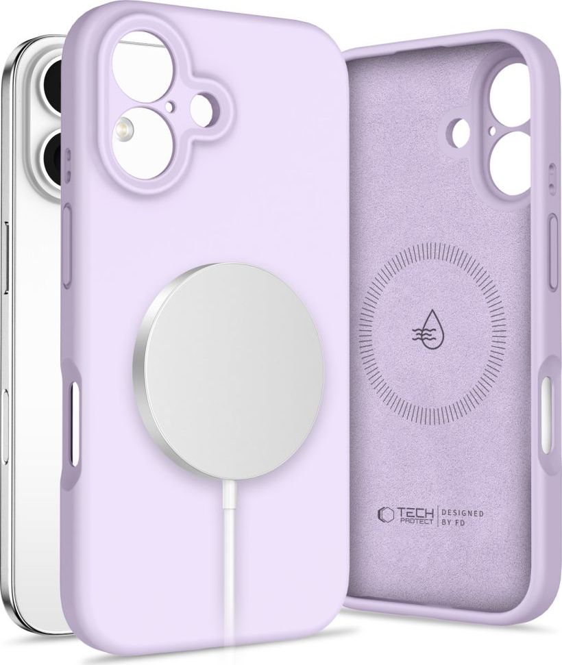 Tech-Protect Ochranný kryt na iPhone 16 - Tech-Protect, Liquid MagSafe Mauve