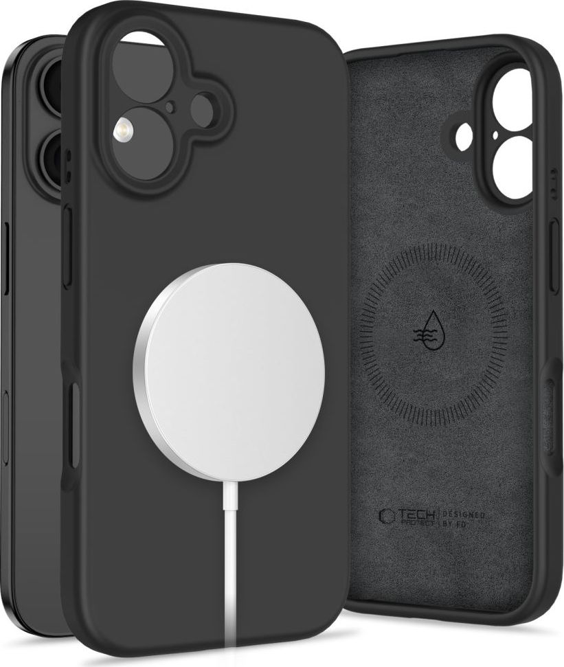 Tech-Protect Ochranný kryt na iPhone 16 - Tech-Protect, Liquid MagSafe Black