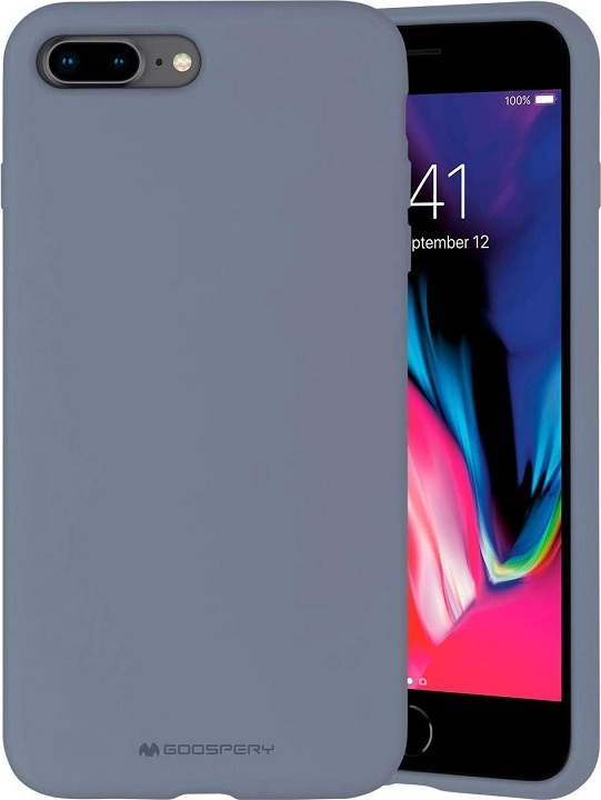 Mercury Ochranný kryt pro iPhone 7 PLUS / 8 PLUS - Mercury, Silicone Lavender Gray