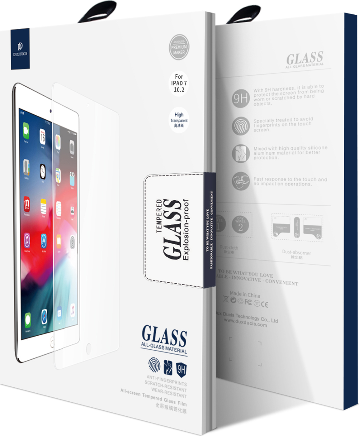 DuxDucis Ochranné tvrzené sklo pro iPad 10.2 (2019/2020/2021) - DuxDucis, Tempered Glass