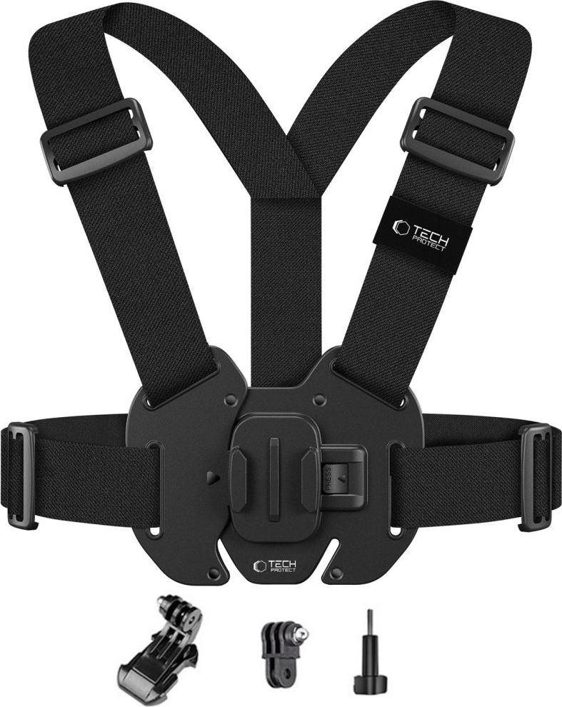 Tech-Protect Hrudní držák pro kameru GoPro - Tech-Protect, GA100 Black