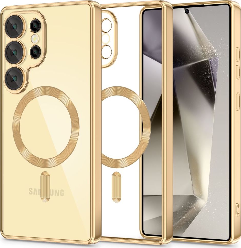 Tech-Protect Ochranný kryt na Samsung Galaxy S25 ULTRA - Tech-Protect, MagFlex MagSafe Shiny Gold