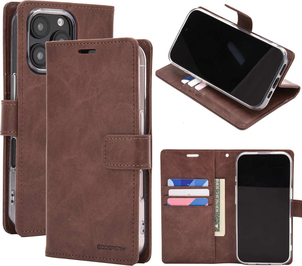 Mercury Ochranné pouzdro na iPhone 16 Pro MAX - Mercury, Bluemoon Diary Brown