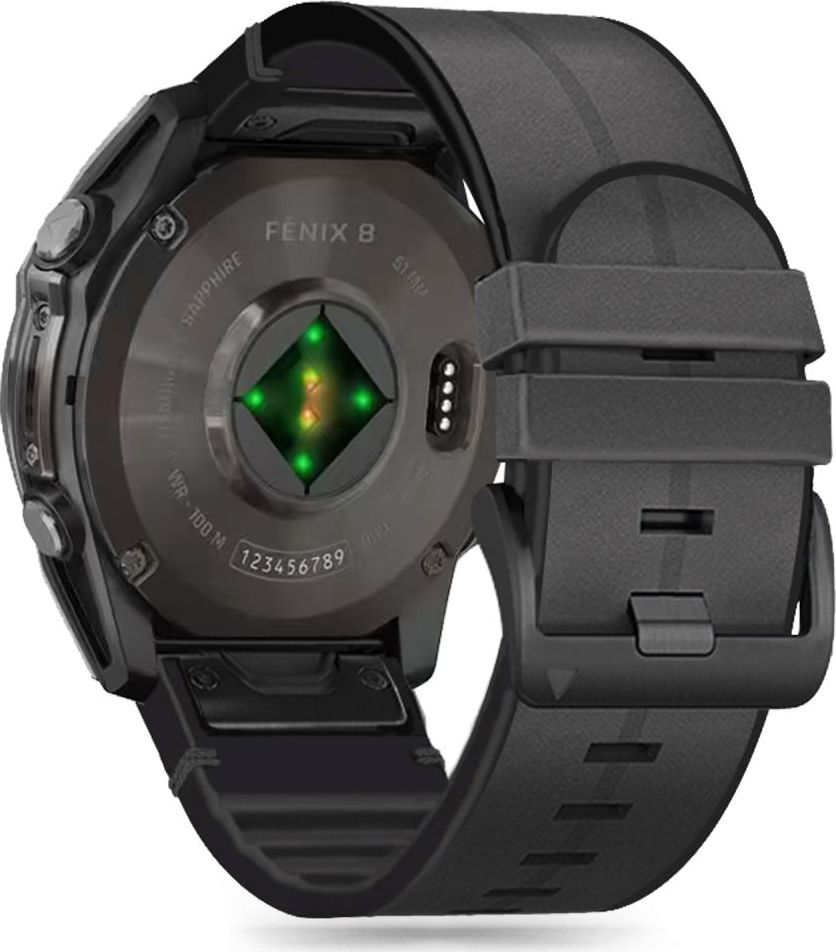 Tech-Protect Řemínek pro Garmin Fenix 5X / 5X PLUS / 6X / 6X PRO / 7X / 8 (51mm) - Tech-Protect, Silicone PU Black