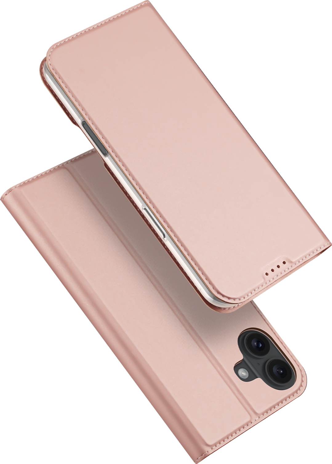 DuxDucis Knížkové pouzdro na iPhone 16 PLUS - DuxDucis, SkinPro Rose