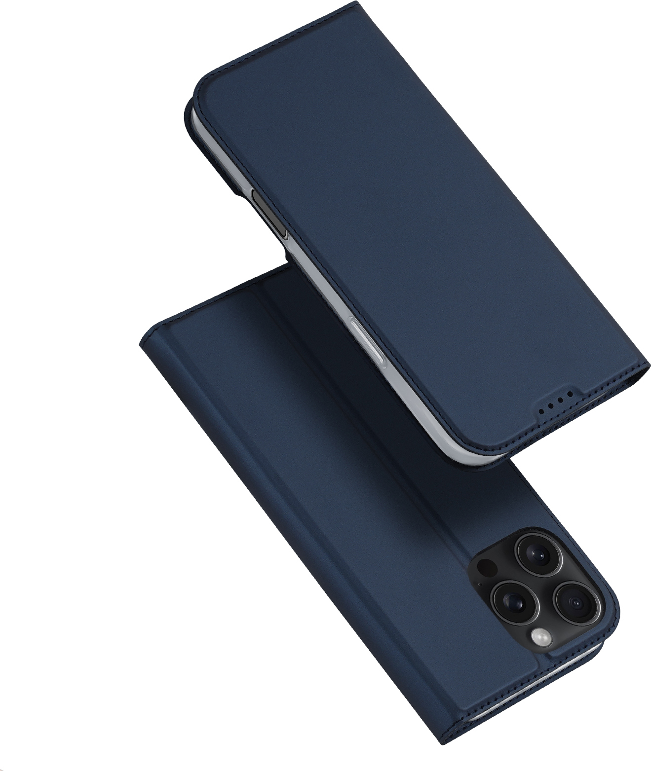 DuxDucis Knížkové pouzdro na iPhone 16 Pro - DuxDucis, SkinPro Blue