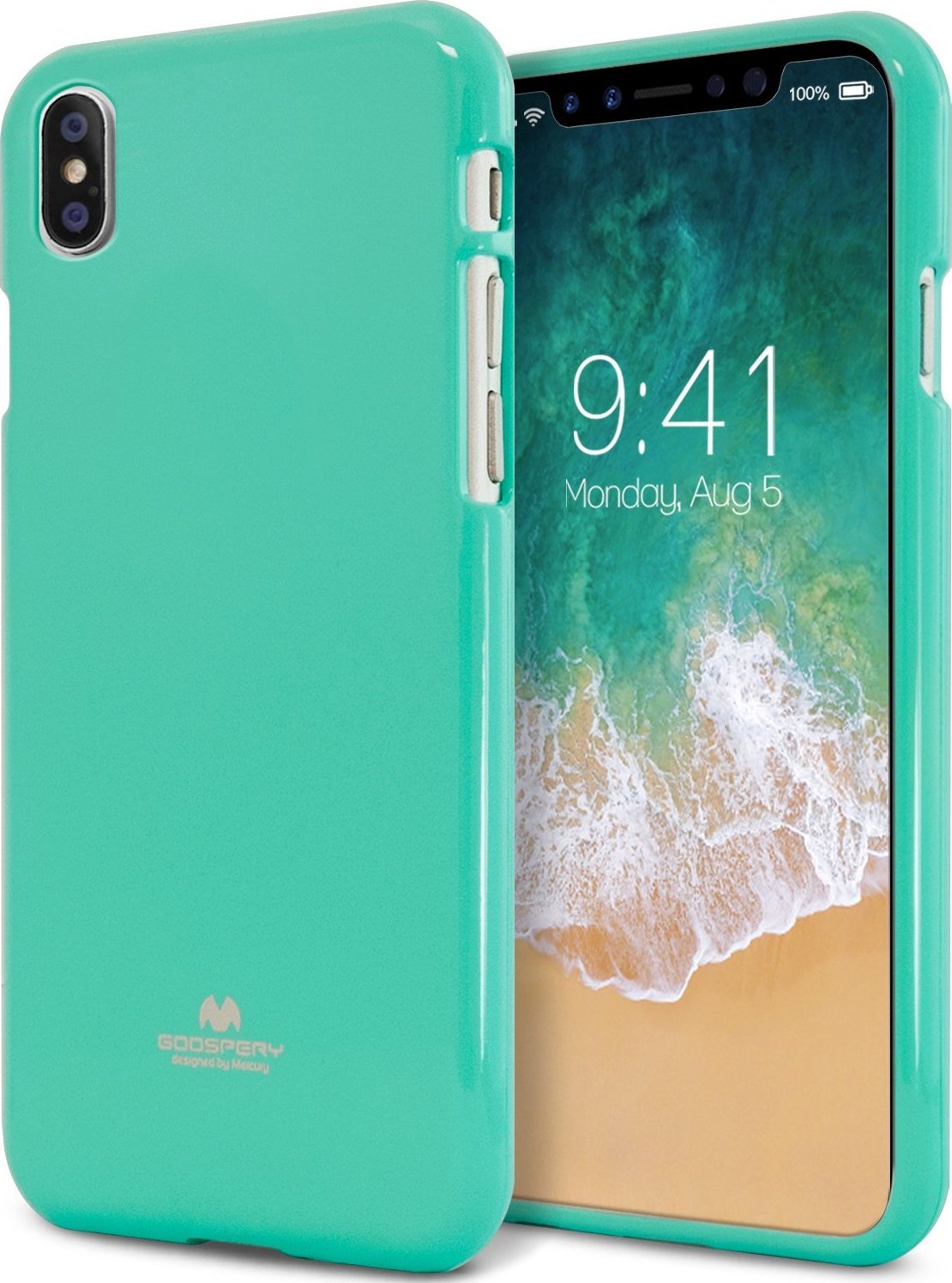 Mercury Ochranný kryt pro iPhone XS / X - Mercury, Jelly Case Mint
