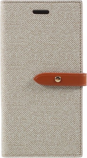 Mercury Pouzdro / kryt pro iPhone XS / X - Mercury, Milano Diary BEIGE/BROWN
