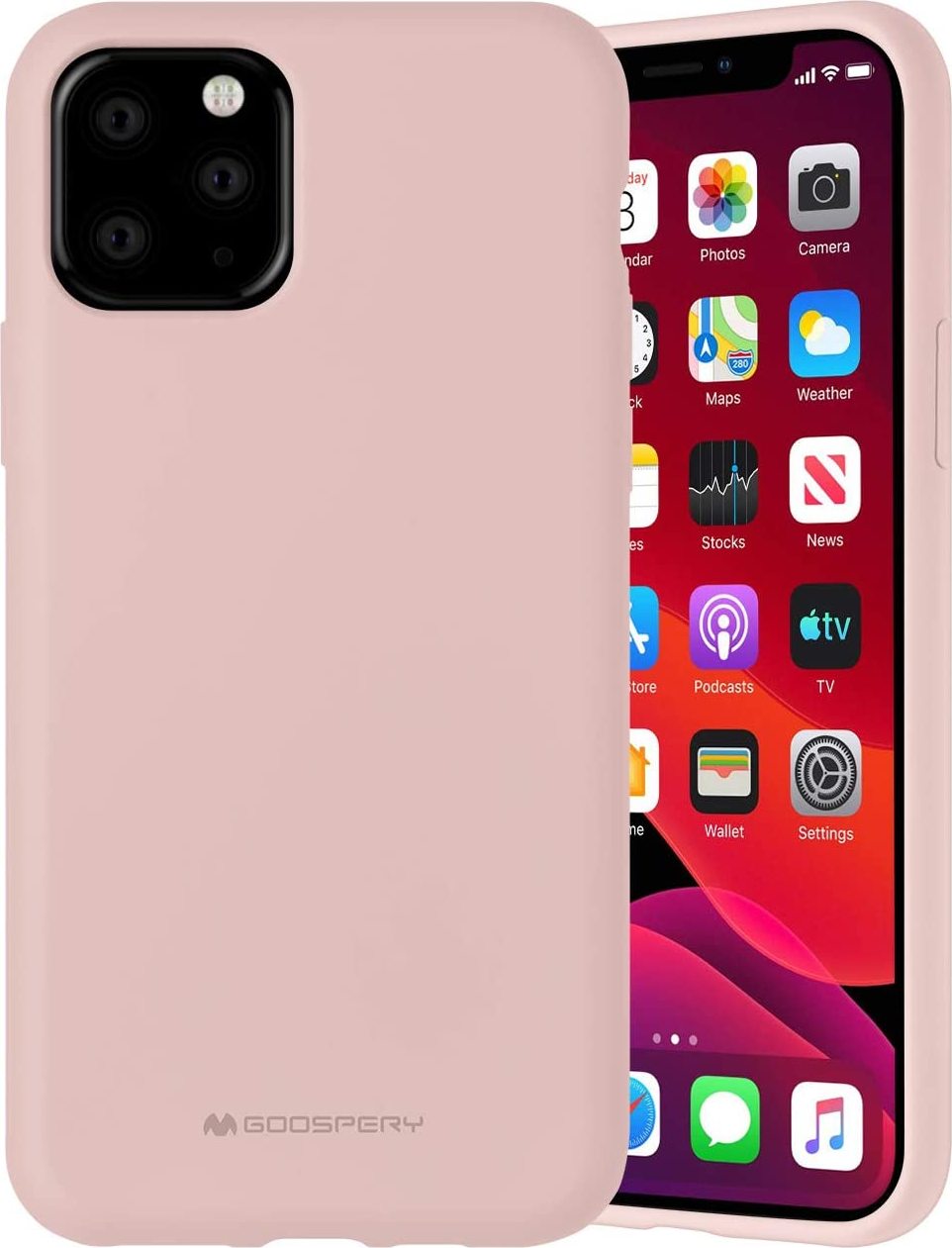 Mercury Ochranný kryt pro iPhone 11 Pro - Mercury, Silicone Pink Sand