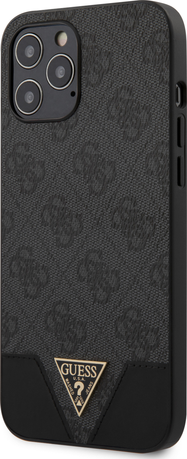 Guess 4G Triangle kryt iPhone 12 Pro Max 6.7" šedý