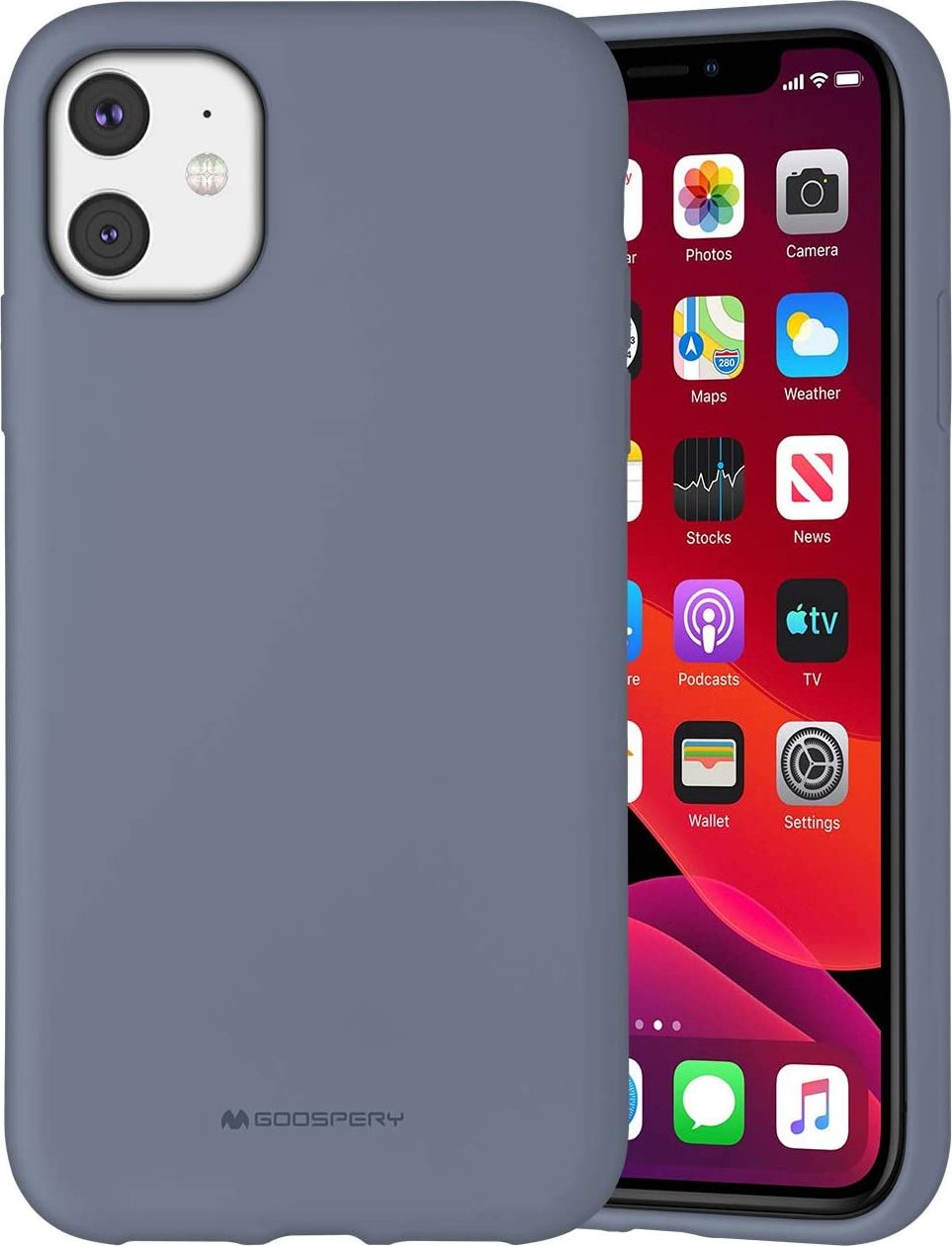 Mercury Ochranný kryt pro iPhone 11 - Mercury, Silicone Lavender Gray