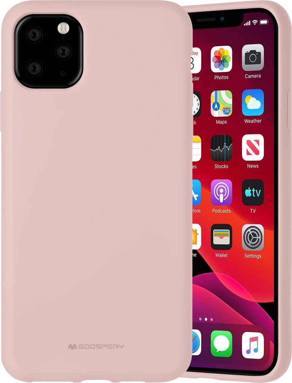 Mercury Ochranný kryt pro iPhone 11 Pro MAX - Mercury, Silicone Pink Sand