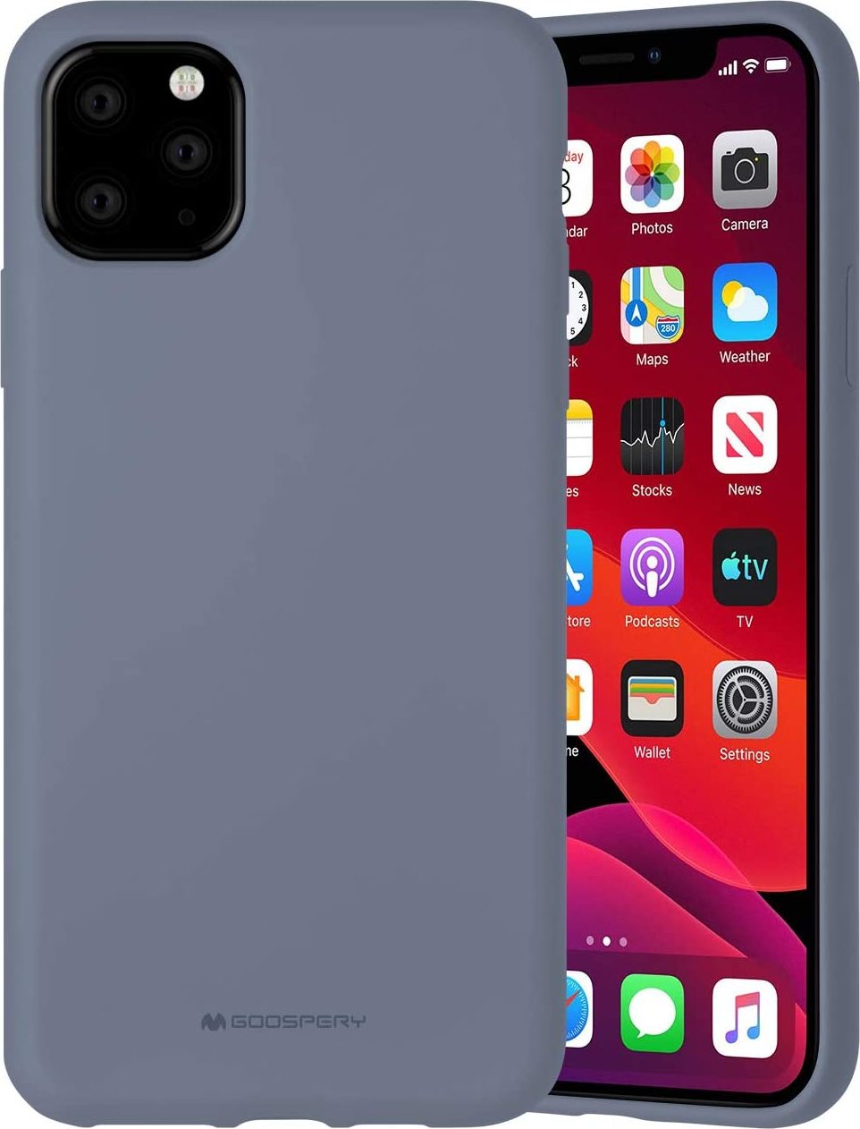 Mercury Ochranný kryt pro iPhone 11 Pro MAX - Mercury, Silicone Lavender Gray