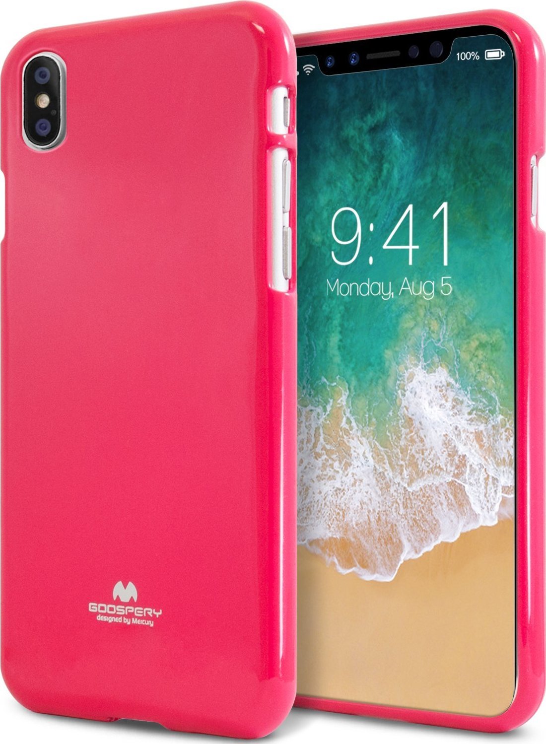Mercury Ochranný kryt pro iPhone XS / X - Mercury, Jelly Case HotPink
