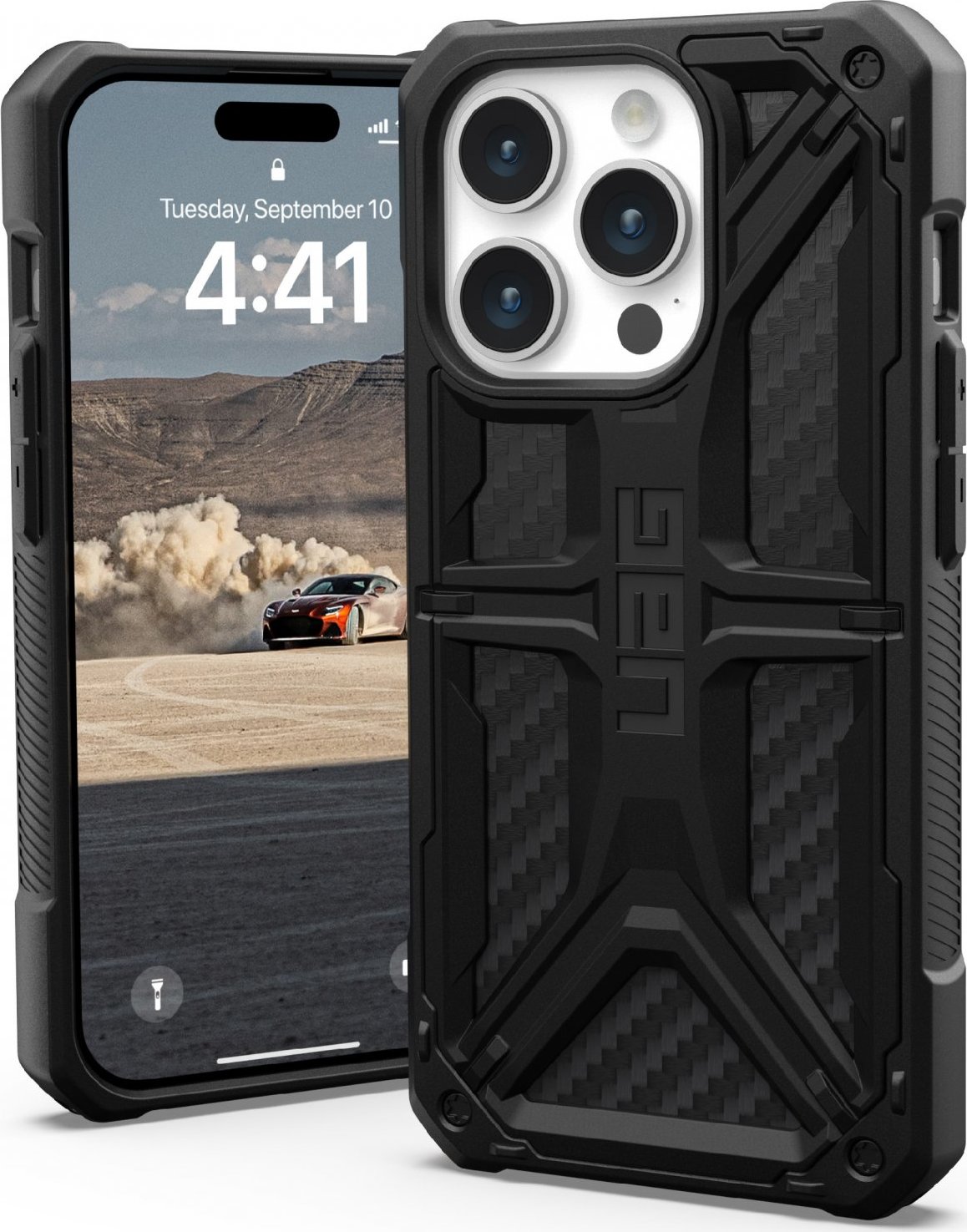 Urban Armor Gear Ochranný kryt na iPhone 15 Pro - UAG, Monarch Carbon Fiber