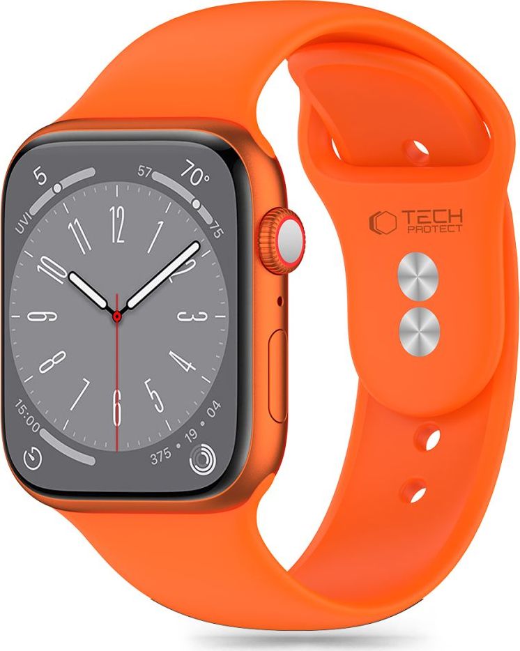 Tech-Protect Řemínek pro Apple Watch 38mm / 40mm / 41mm / 42mm - Tech-Protect, Silicone Bright Orange