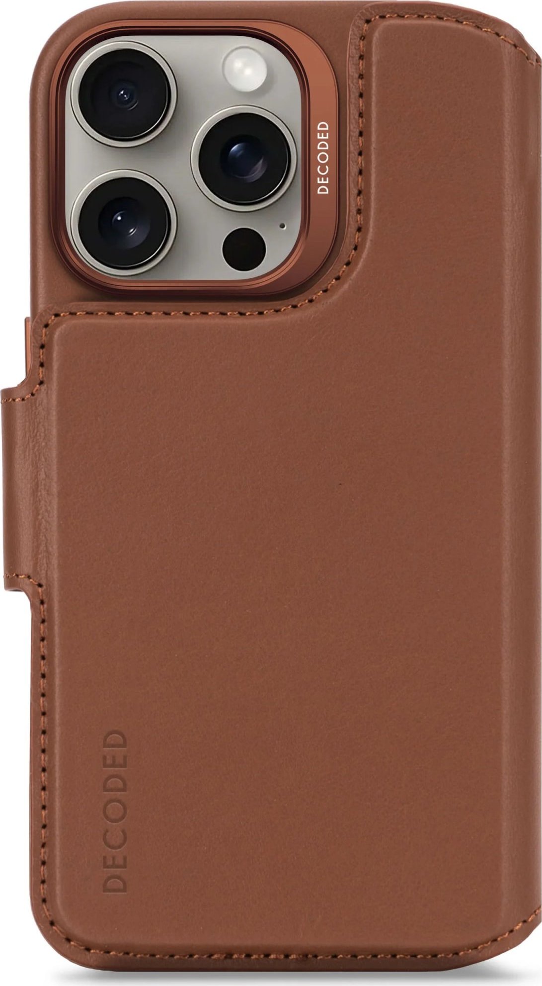 Decoded Ochranné pouzdro na iPhone 16 Pro - Decoded, Detachable Wallet Tan