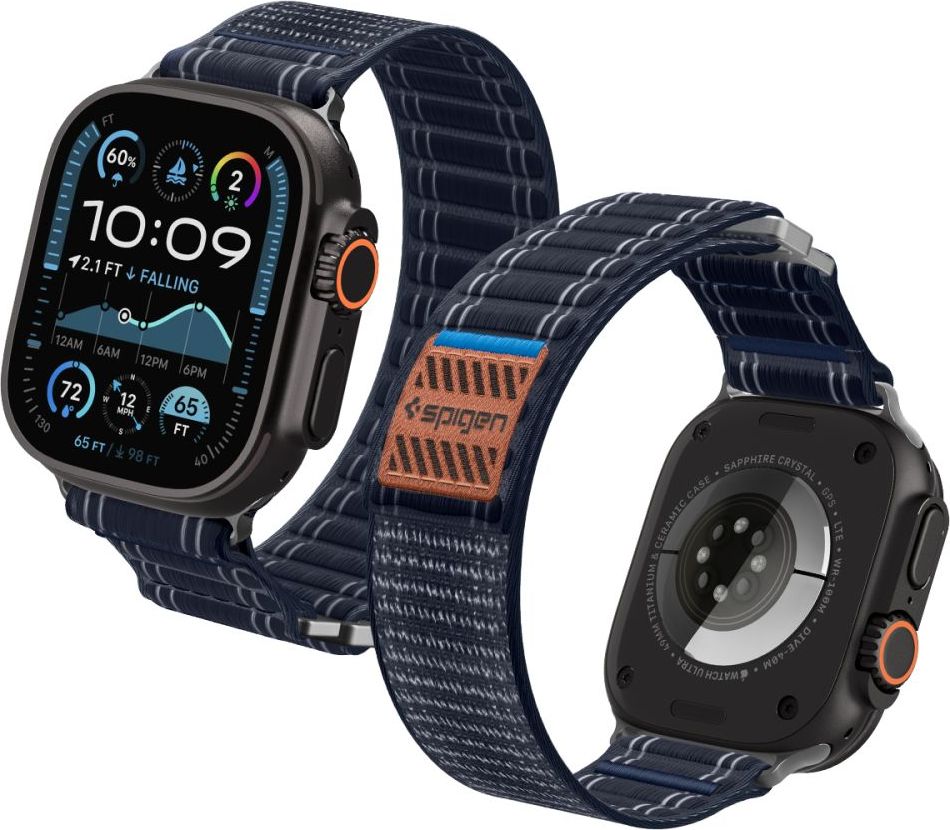 Spigen Řemínek na Apple Watch 44mm / 45mm / 46mm / 49mm - Spigen, WBF0 Navy