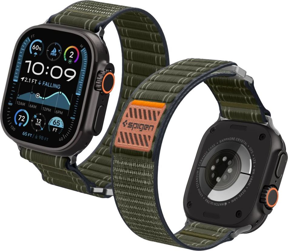 Spigen Řemínek na Apple Watch 44mm / 45mm / 46mm / 49mm - Spigen, WBF0 Green