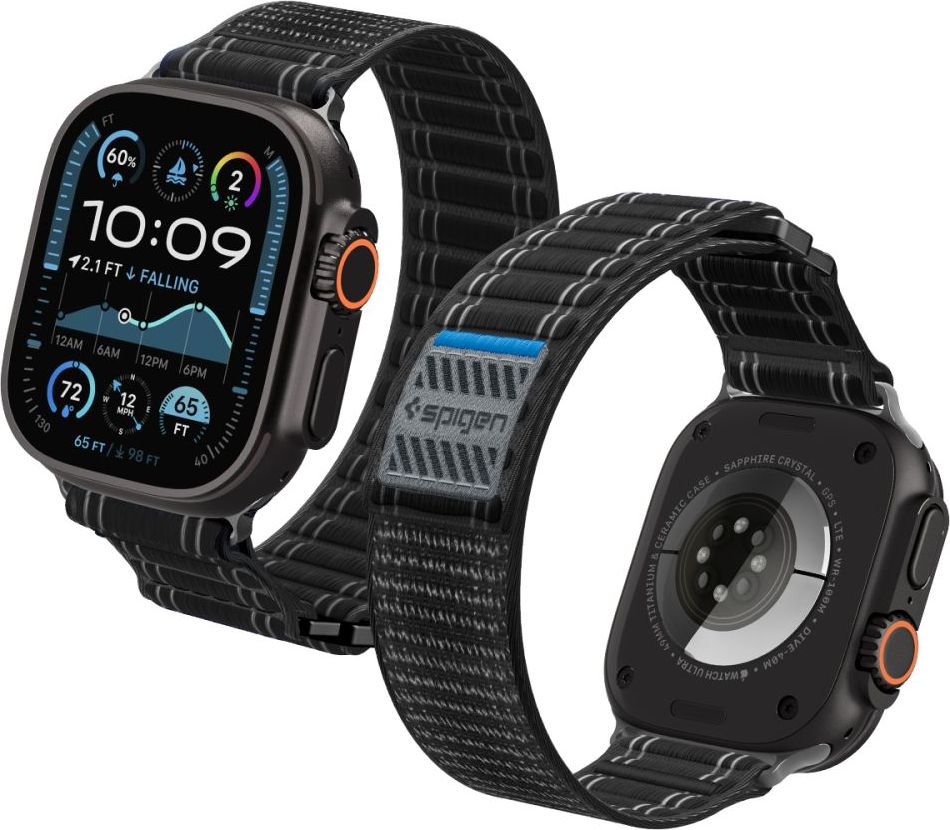 Spigen Řemínek na Apple Watch 44mm / 45mm / 46mm / 49mm - Spigen, WBF0 Black