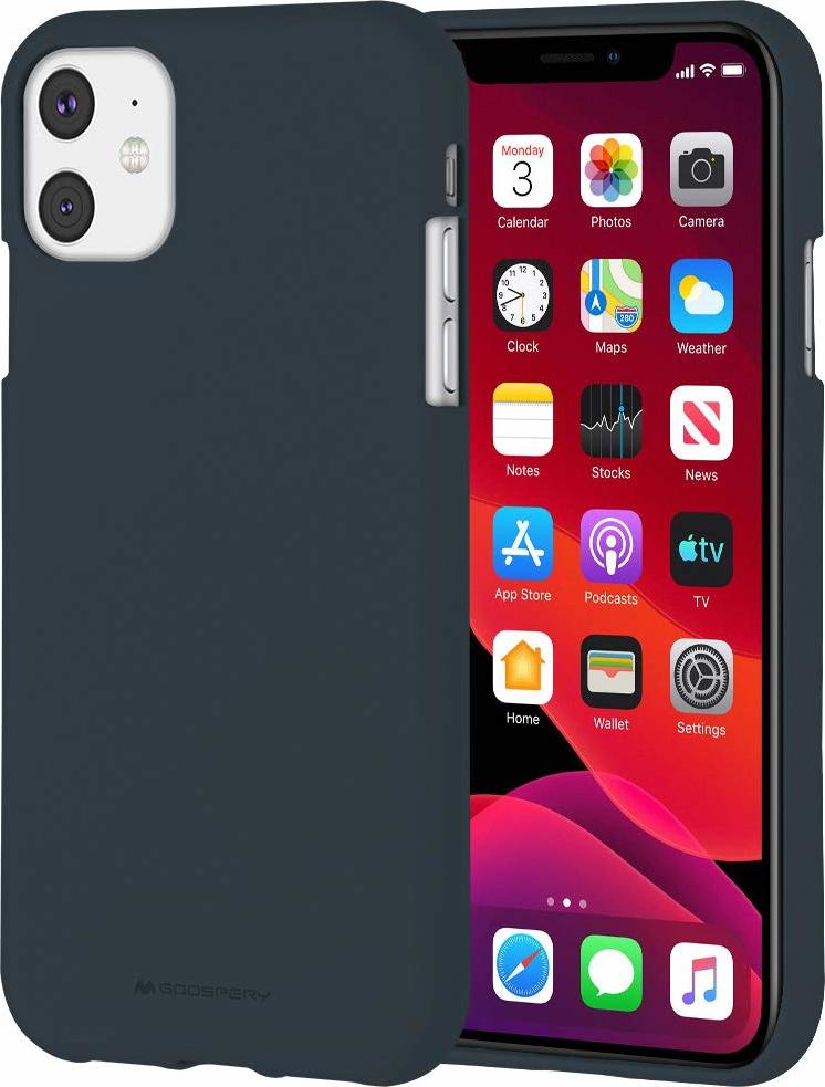 Mercury Ochranný kryt pro iPhone 11 - Mercury, Soft Feeling Midnight Blue