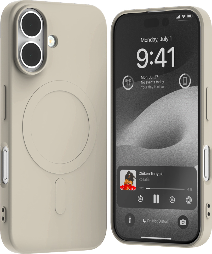 Mercury Ochranný kryt na iPhone 16 - Mercury, SemiSilicon MagSafe Stone