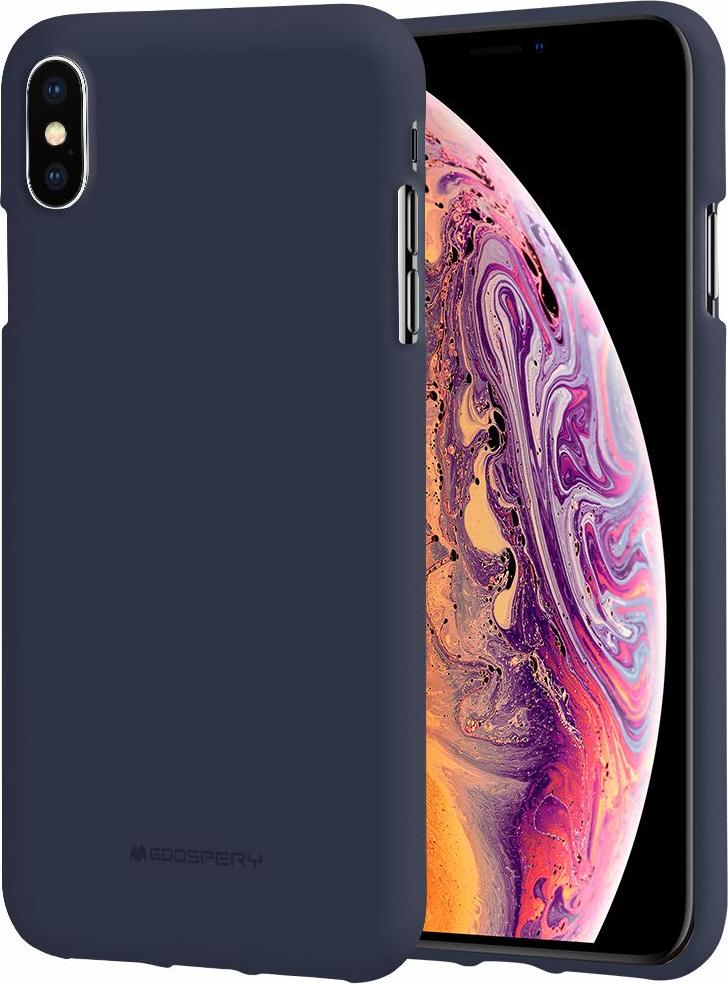 Mercury Ochranný kryt pro iPhone XS MAX - Mercury, Soft Feeling Midnight Blue