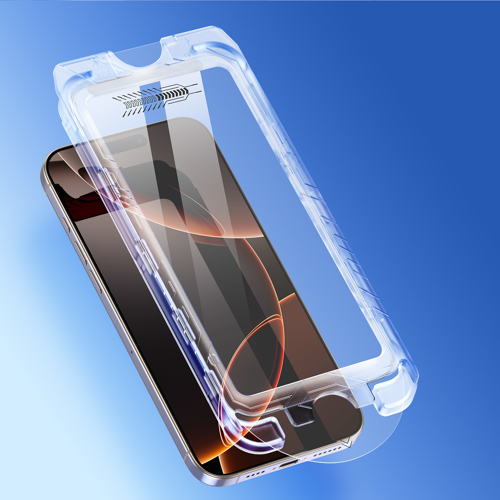 DuxDucis Ochranné tvrzené sklo na iPhone 16 Pro MAX - DuxDucis, Roga (s aplikátorem)