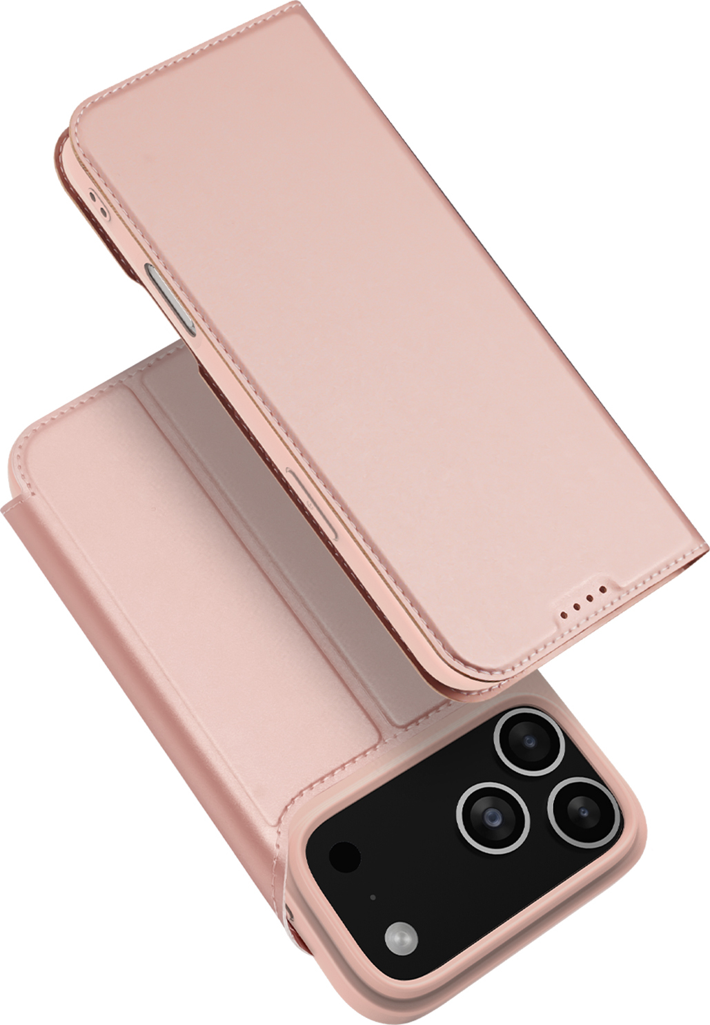 DuxDucis Knížkové pouzdro na iPhone 17 Pro - DuxDucis, SkinPro Rose