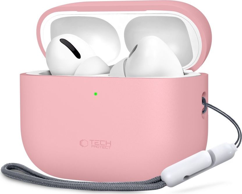 Tech-Protect Pouzdro s poutkem na sluchátka AirPods Pro 3 - Tech-Protect, Silicone Dusty Pink