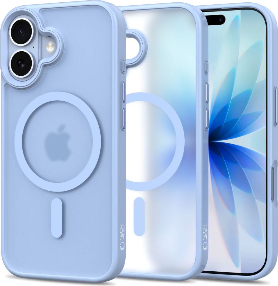 Tech-Protect Ochranný kryt na iPhone 17 - Tech-Protect, Magmat MagSafe Matte Mist Blue
