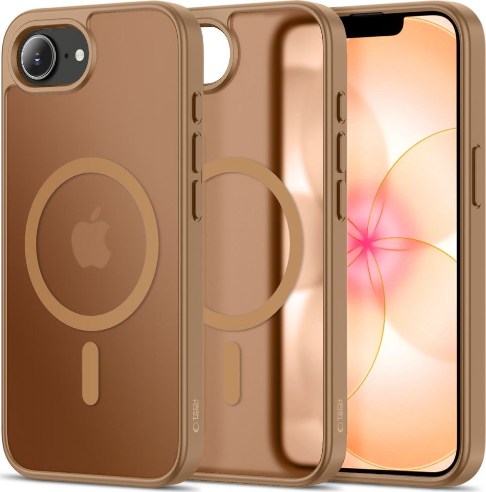 Tech-Protect Ochranný kryt na iPhone 17e / 16e - Tech-Protect, Basicmag MagSafe Matte Brown