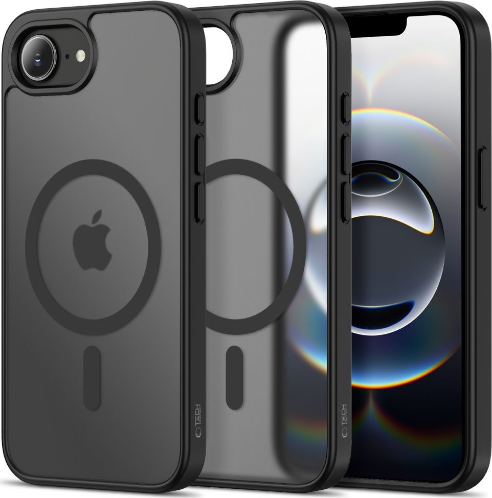 Tech-Protect Ochranný kryt na iPhone 17e / 16e - Tech-Protect, Basicmag MagSafe Matte Black