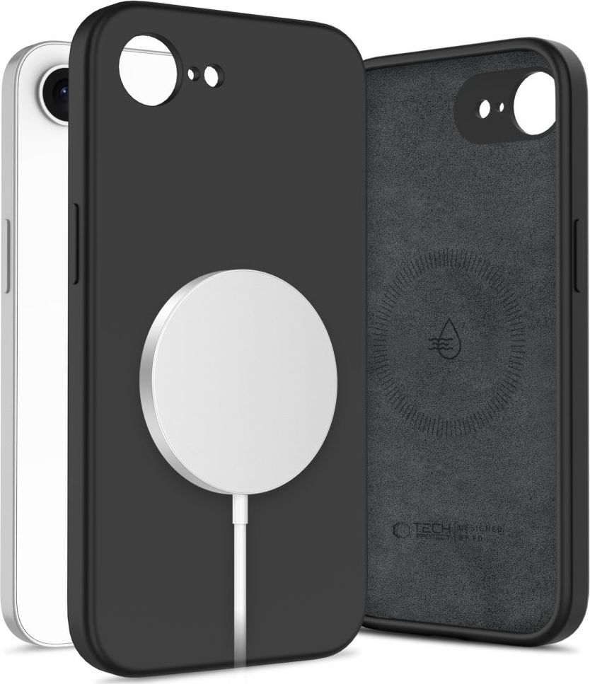 Tech-Protect Ochranný kryt na iPhone 17e / 16e - Tech-Protect, Silicone MagSafe Black