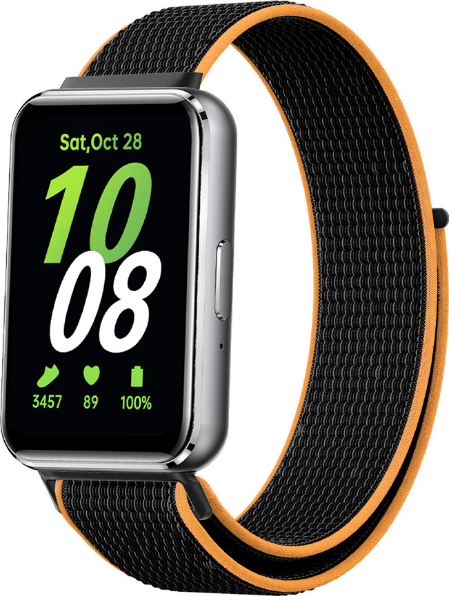 Nylonový řemínek pro Samsung Galaxy Fit 3 Barevná varianta: Černo-Oranžová