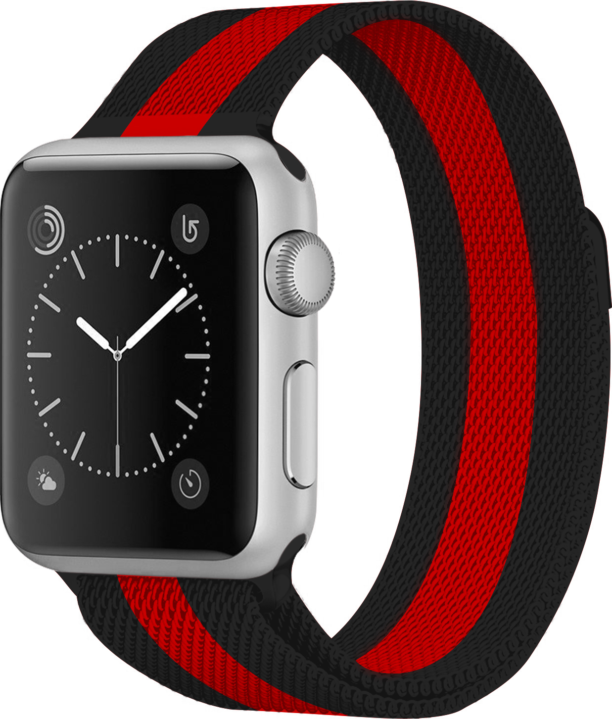 Milánský tah magnetický pro Apple Watch 38/40/41/42(S10)mm Barevná varianta: Černo-Červená