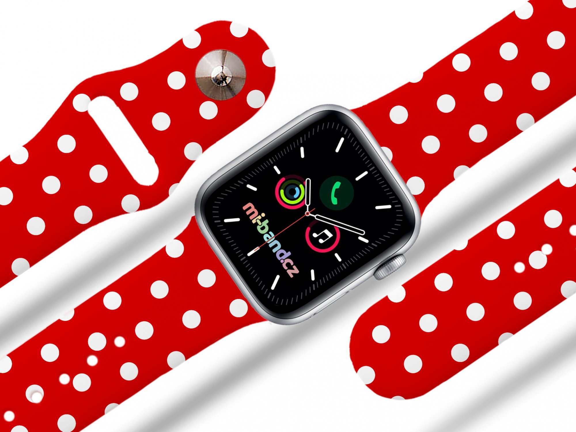 Mi-band Apple watch řemínek Puntikatý motiv Rozměr: 38/40/41/42(S10)mm