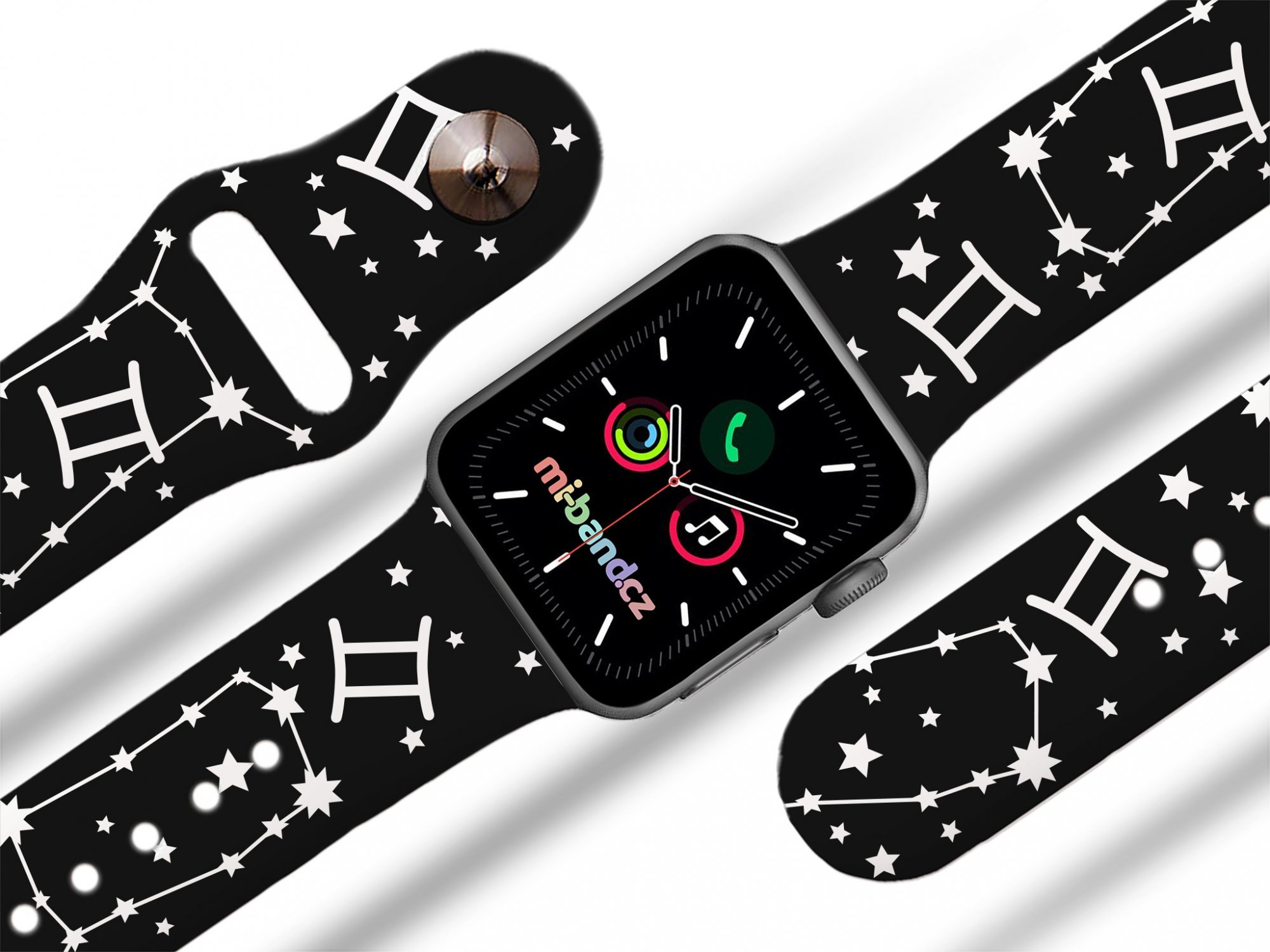 Mi-band Apple watch řemínek 42/44/45 Znamení zvěrokruhu 2 Rozměr: 42/44/45/49mm, znamení: blíženci