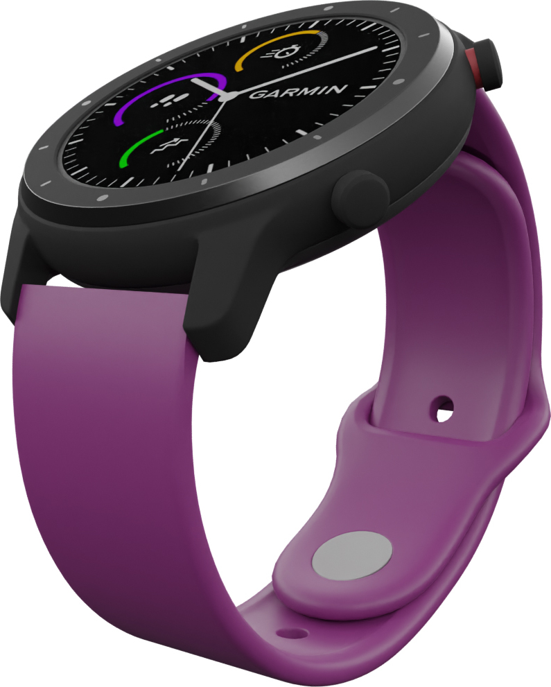 Strapido Jednobarevný náhradní řemínek 20mm Barva: Fialová