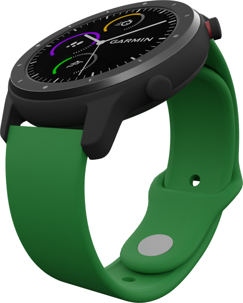 Strapido Jednobarevný náhradní řemínek 20mm Barevná varianta: Zelená