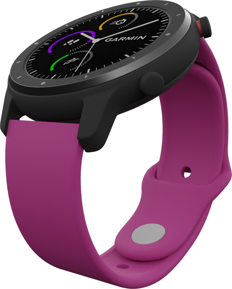 Strapido Jednobarevný náhradní řemínek 20mm Barevná varianta: Růžovo-fialová