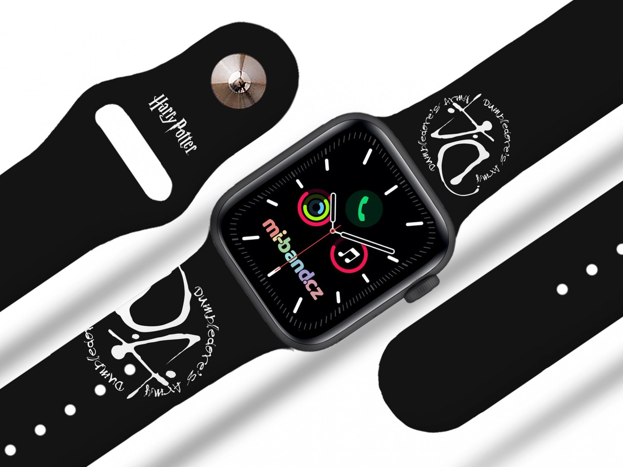 Miband Apple watch řemínek Harry Potter - Brumbálova armáda Rozměr: 42/44/45/46/49mm, barva pásku: černá