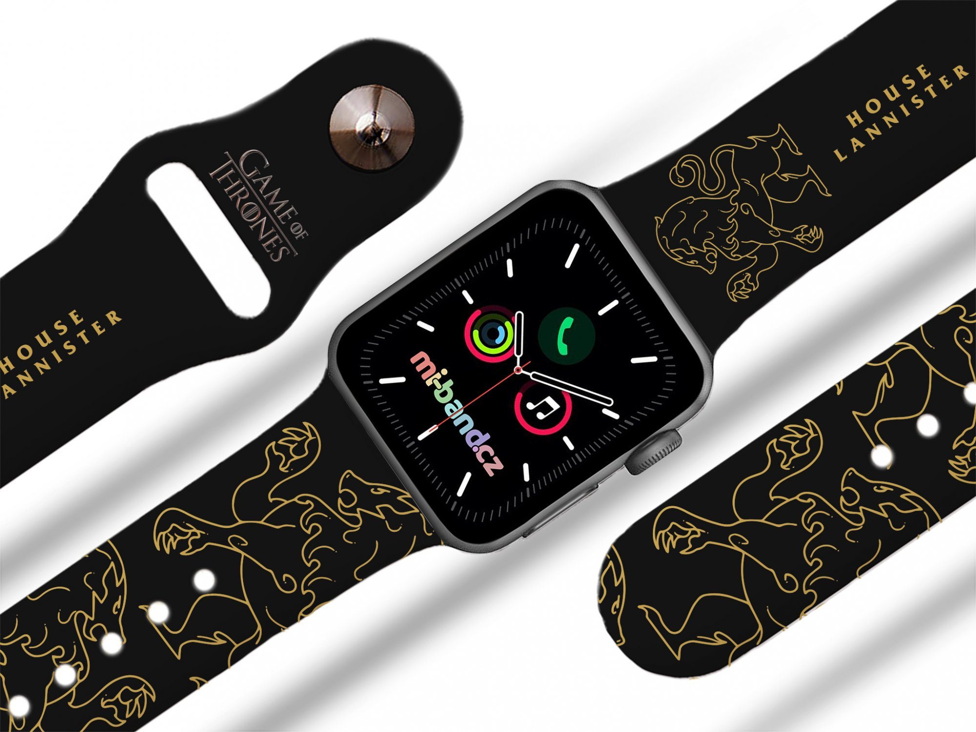 Miband Apple watch řemínek GOT 7 - rod lannisterů 2 Rozměr: 42/44/45/46/49mm