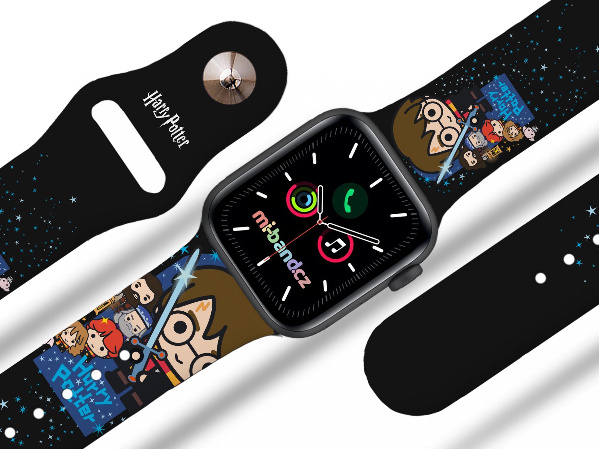 Miband Apple watch řemínek Harry Potter - Harry Potter charms 4 Rozměr: 38/40/41/42(S10)mm