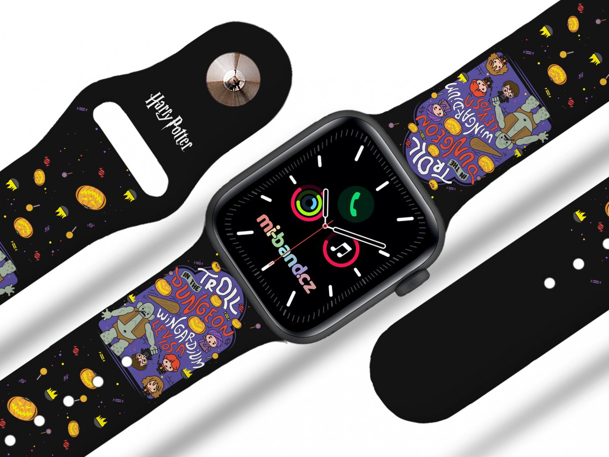 Miband Apple watch řemínek Harry Potter - Trol ve sklepení charms Rozměr: 38/40/41/42(S10)mm