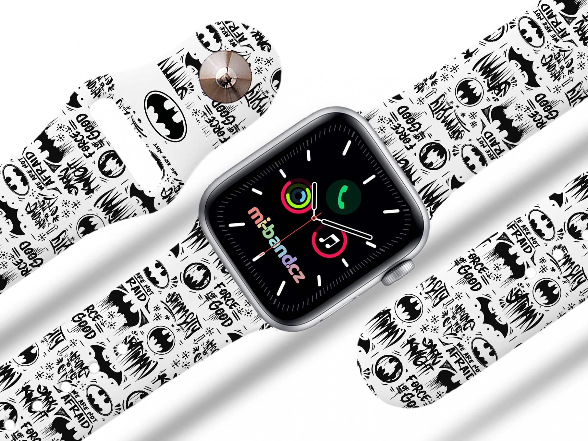 Miband Apple watch řemínek Batman - Nápisy Rozměr: 38/40/41/42(S10)mm