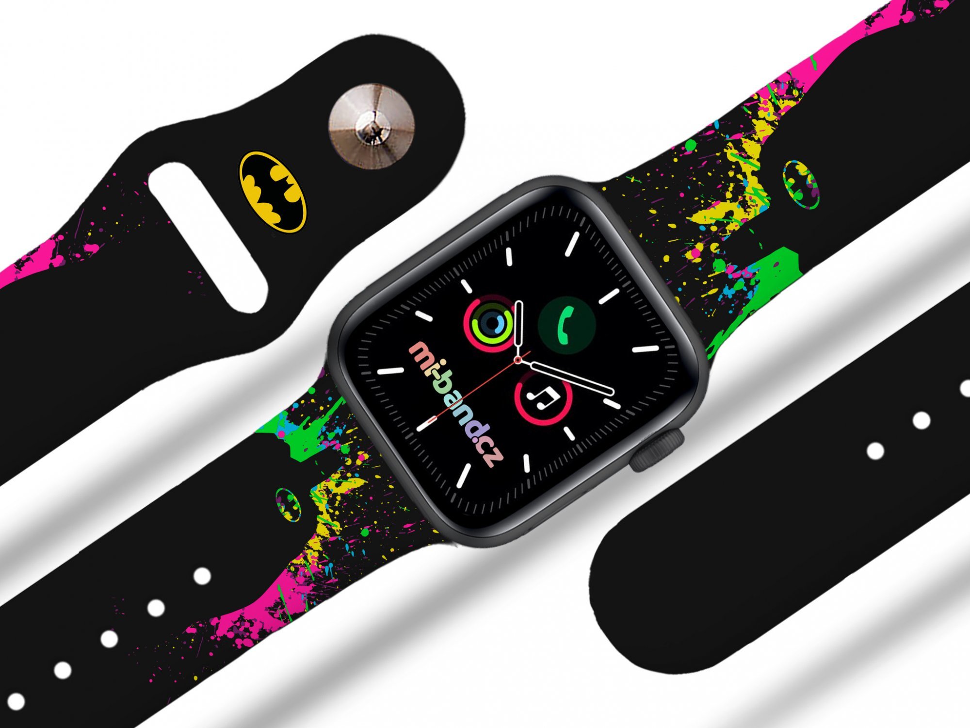 Miband Apple watch řemínek Batman - Barevný Rozměr: 38/40/41/42(S10)mm