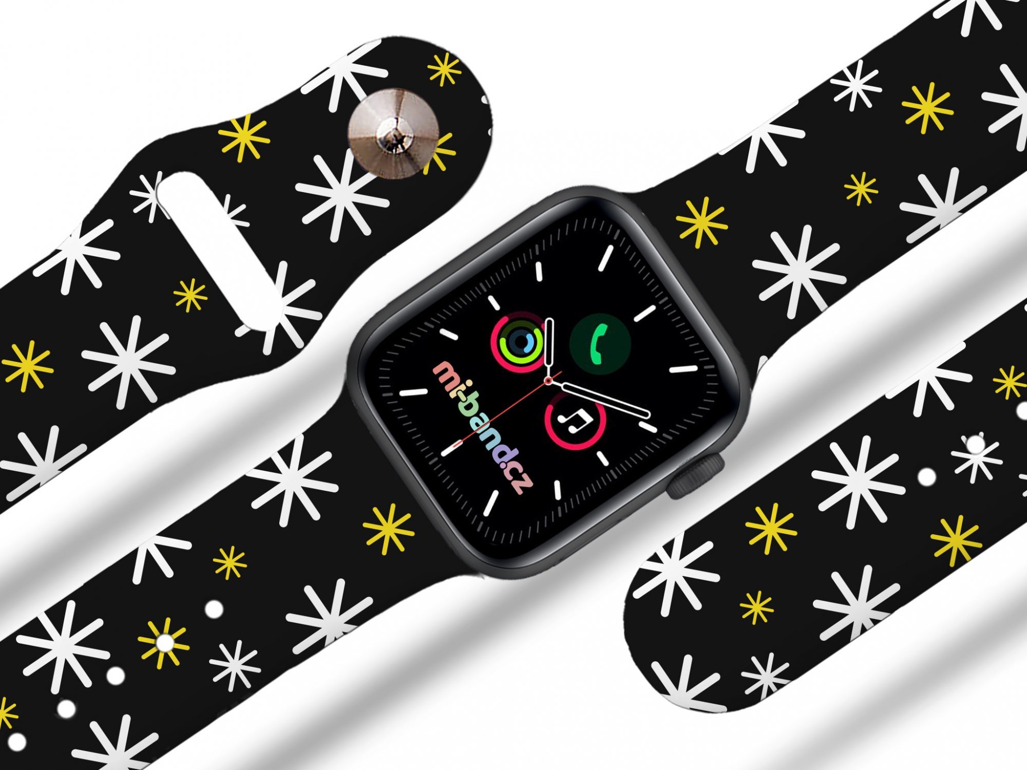 Mi-band Apple watch řemínek Hvězdy Rozměr: 38/40/41/42(S10)mm