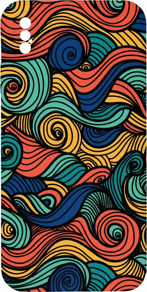 Mi-band Kryt Barevné vlny pro iPhone XS Max