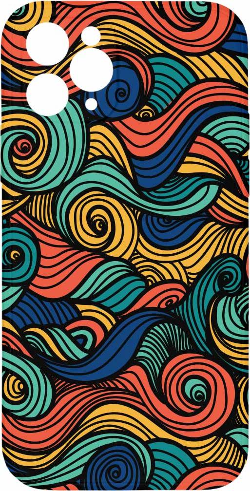 Mi-band Kryt Barevné vlny pro iPhone 11 Pro